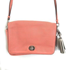 Coach Penny Legacy Perforated Crossbody